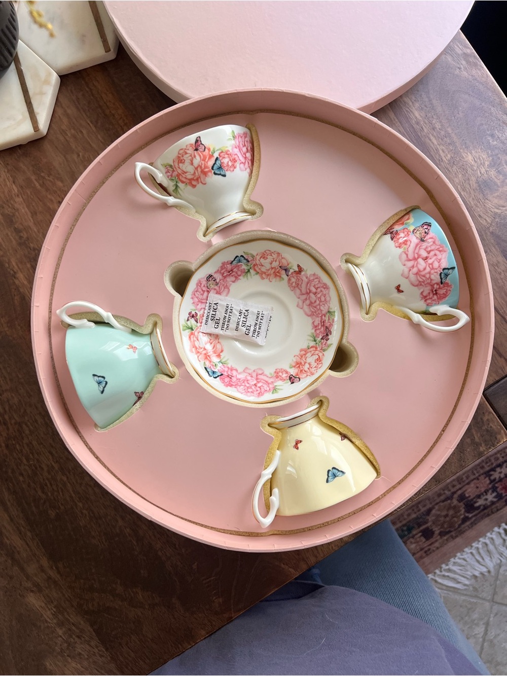 Royal Albert Miranda Kerr Friendship Teacups & Saucers 4 NIB